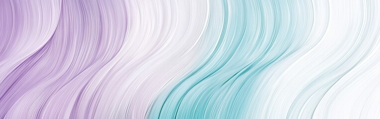 Soft pencil strokes create a gradient of lavender and teal arcs in a seamless design ideal for contemporary decor