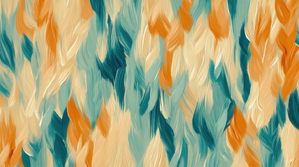 Beautiful amber and teal brushstrokes create an abstract background with soft pencil strokes for a soothing visual experience