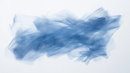 Naklejka premium Soft blue and gray strokes create a minimalist abstract art piece on a clean white background