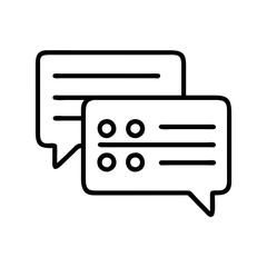 ai chat logs icon, ai chat logs line art - simple line art of ai chat logs, perfect for ai chat logs logos and icons