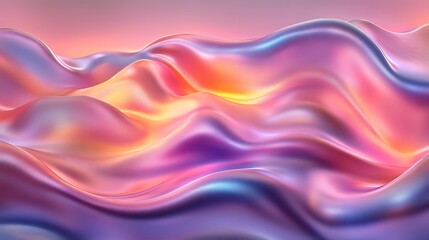 Obraz premium Liquid Dreams: A mesmerizing abstract art piece featuring a swirling sea of vibrant liquid. The fluid forms create a mesmerizing tapestry of color and motion.