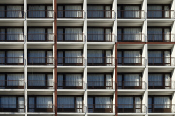 Obraz premium Collage of balconies and windows.