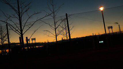 蘇我スポーツ公園夕景