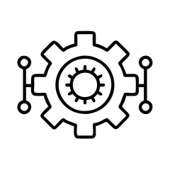 api integration icon, api integration line art - simple line art of api integration, perfect for api integration logos and icons