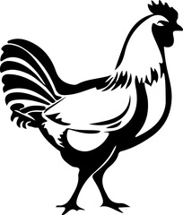 hen silhouette art