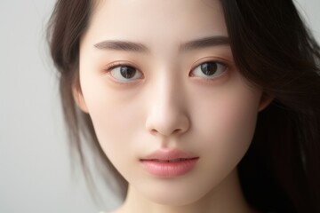 Naklejka premium Japanese woman skin portrait fashion
