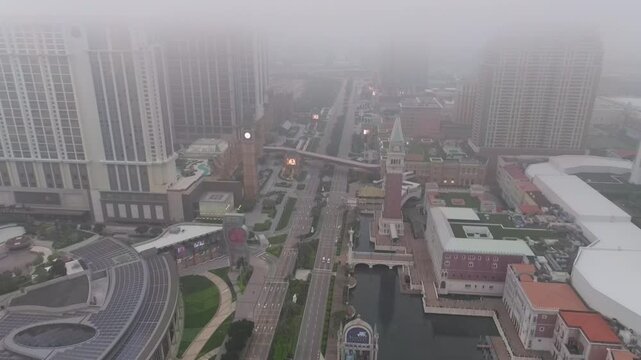 The Cotai Strip in Fog
