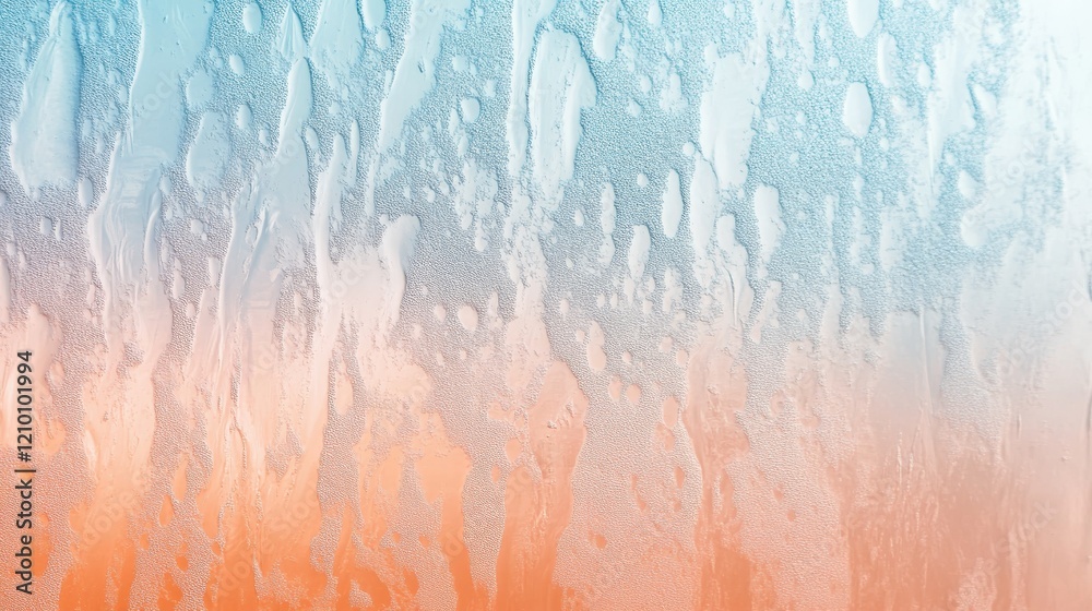 Poster Soft gradient background with frosted glass texture transitioning from light peach to baby blue