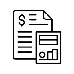 balance sheet icon, balance sheet line art - simple line art of balance sheet, perfect for balance sheet logos and icons