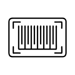 barcode icon, barcode line art - simple line art of barcode, perfect for barcode logos and icons