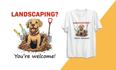 Professional Hole Digger Funny Labrador T-Shirt Design