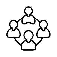 blue team icon, blue team line art - simple line art of blue team, perfect for blue team logos and icons