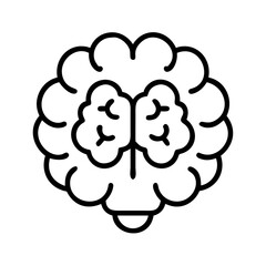 brain expert knowledge icon, brain expert knowledge line art - simple line art of brain expert knowledge, perfect for brain expert knowledge logos and icons