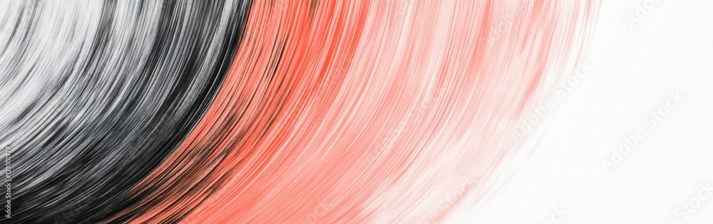 Aufkleber Exploration of abstract pencil strokes creating a gradient circle with contrasting colors and textures
