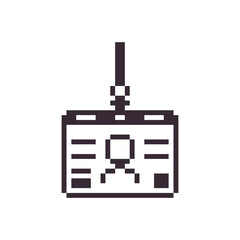 name card business pixel art