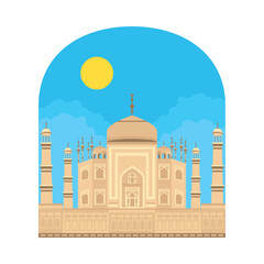 taj mahal temple portrait