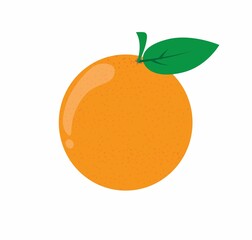 Orange fruit isolated on a white background.
