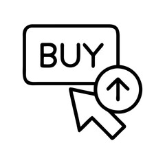 buy icon, buy line art - simple line art of buy, perfect for buy logos and icons