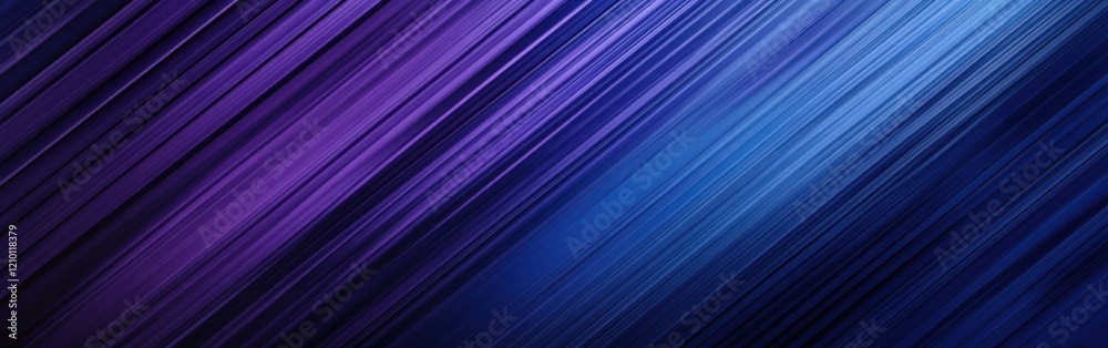 Poster Modern striped background in shades of purple and blue creating a dynamic visual experience and enhancing design aesthetics