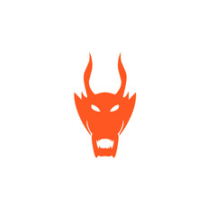 dragon head logo icon