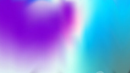 Abstract blurred background in soft pastel violet and blue colors. Horizontal wallpaper with smooth transitions of paint, resembling a watercolor.