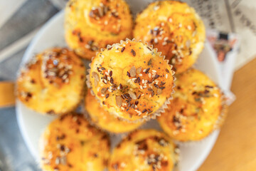 Catering food served on the table.