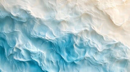 Obraz premium Abstract Blue and White Swirling Waves Texture