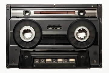 Fototapeta premium Electronics cassette black old