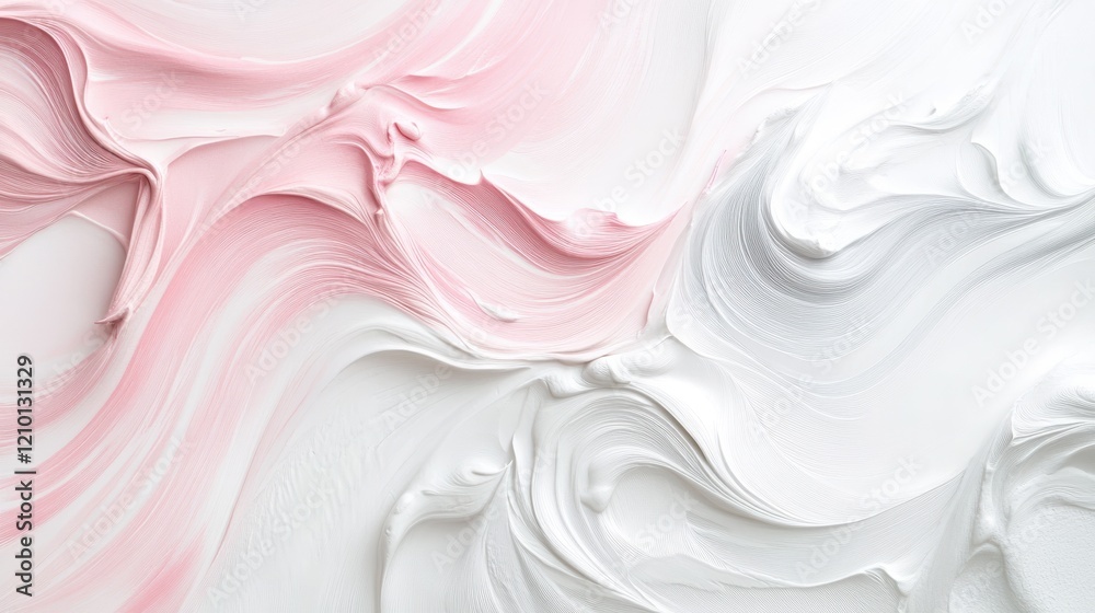 Aufkleber Soft pink and white abstract texture creates a serene and elegant background for creative design projects