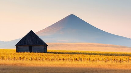 Colorful hot air balloon floating above scenic landscape gigapixel photography vibrant skies
