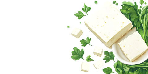 Assorted Edible Food Items Isolated on Transparent White Background