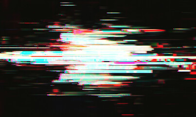 Realistic effect glitch black noise Signal error Background
