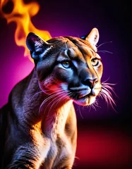 Fototapeten a puma in colors © Serkan