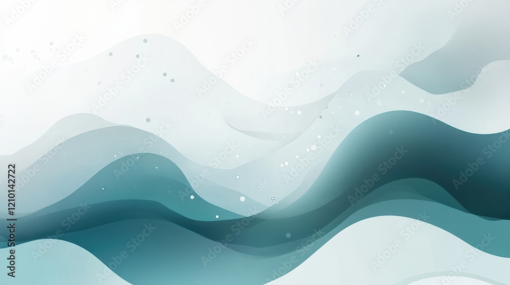 Poster Gradient background with soft wavy textures creating a minimalist aesthetic for artistic projects