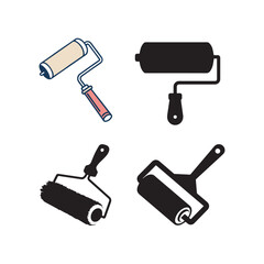 paint roller illustrations, silhouettes, and clipart, available for free download or premium purchase. Ideal for designers