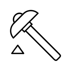 construction icon, construction line art - simple line art of construction, perfect for construction logos and icons