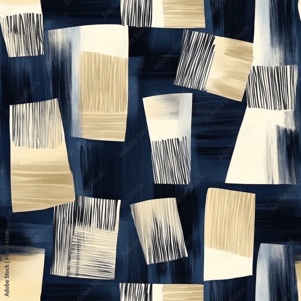 Poster bold doodle watercolor patterns in abstract design showcasing creative expression and artistic flair