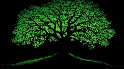 Fototapeta premium Exploring ancient trees of sprawling roots in nature's majestic landscapes