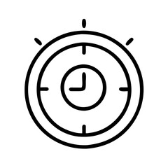 countdown timer icon, countdown timer line art - simple line art of countdown timer, perfect for countdown timer logos and icons