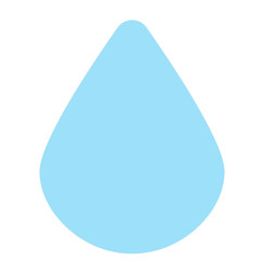 Simple Graphic Water Drop Icon. Summer Sky Weather Symbol Decorative Funny Shape. Weather Element.