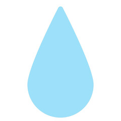 Simple Graphic Water Drop Icon. Summer Sky Weather Symbol Decorative Funny Shape. Weather Element.