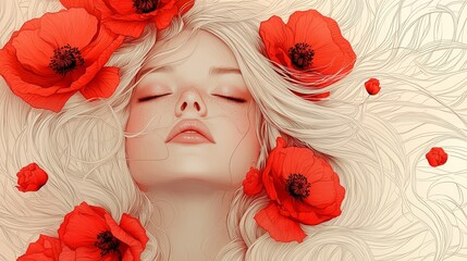 A series of continuous line drawings showcasing flowers. Single-line illustrations of plants. minimalist prints