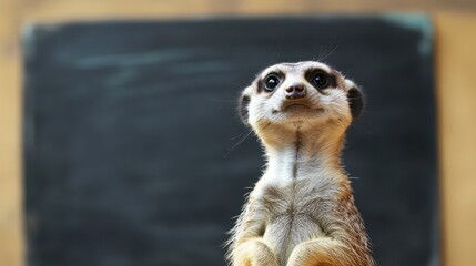 Curious Meerkat Ready for Back-to-School: Learning with a Smile