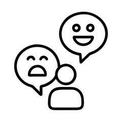 customer feedback icon, customer feedback line art - simple line art of customer feedback, perfect for customer feedback logos and icons