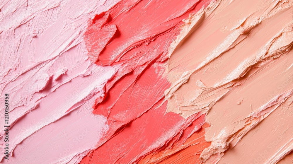 Poster elegant pastel coral and pink textures display vibrant hues in a harmonious blend of color and artis