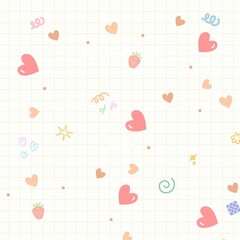 seamless pattern with hearts