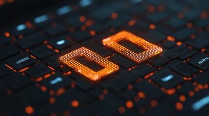 Cybersecurity Threat Intelligence Risk Management concept. Abstract Concept of AI Powered Threat Detection with Futuristic Digital Grid