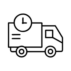 delivery estimate icon, delivery estimate line art - simple line art of delivery estimate, perfect for delivery estimate logos and icons