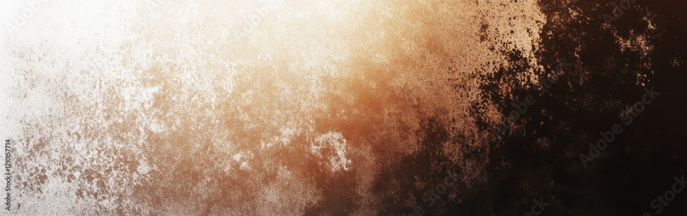 Poster Sleek halftone gradient design featuring copper tones in a modern abstract style