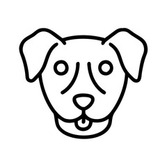 dog icon, dog line art - simple line art of dog, perfect for dog logos and icons